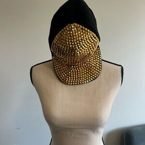 Spirit Black Cap with Gold Studs